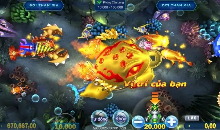 Các sinh vật trong game Bắn Cá Royal Fishing Tại SunWin