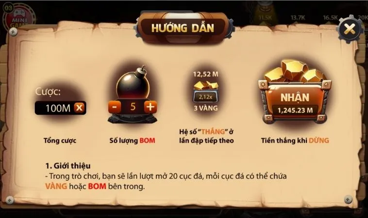 Hướng dẫn chơi game nhanh Cut Stone Tại SunWin