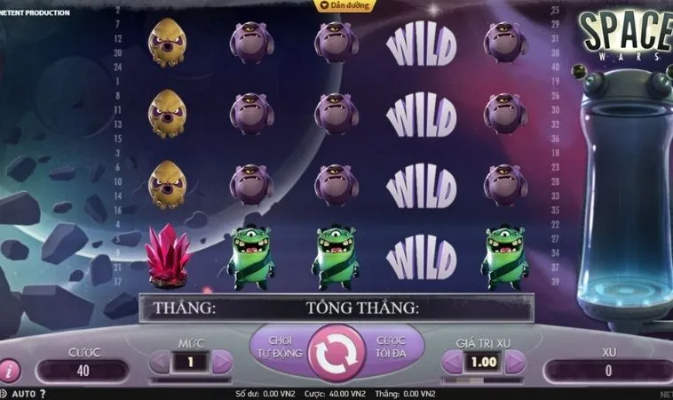 Giao diện chơi Nổ Hũ Vũ Trụ SunWin